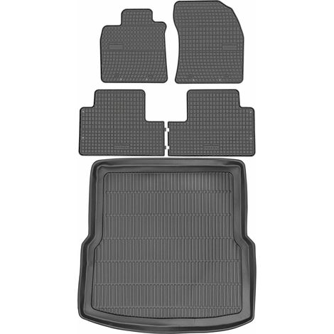 Toyota Avensis II Kombi (2008–2018) – Set: Gummifußmatten + Kofferraummatte (1/5)