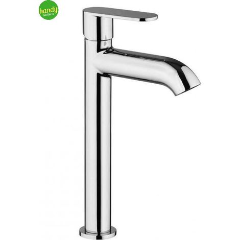 Miscelatore monocomando domus Paini alto per lavabo cromo piletta clic-clac monoforo (1/2)