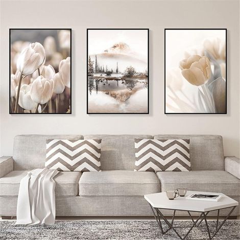 Poster 3er Set Bilder Vintage Schlafzimmer Stil B 20 x 30 cm (1/5)