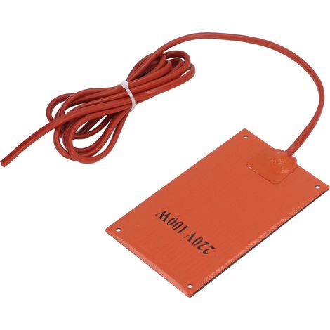 Tapis Chauffant Silicone 90x150mm 220V AC 100W pour Armoire Électrique (1/5)