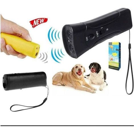 Pet Gentle Ultraschall-Hundetrainer mit LED-Lichtleiste gegen Bellen, tragbarer Ultraschall-Hundeabwehrtrainer gegen Bellen (1/5)