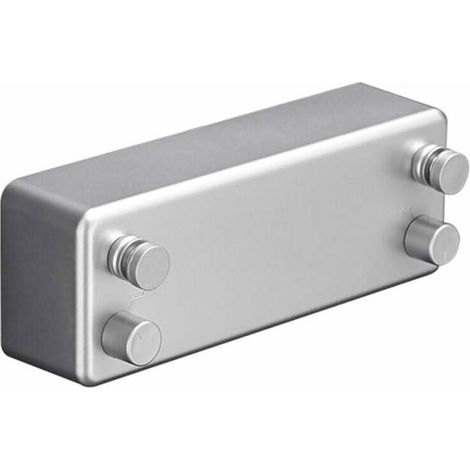 Séchoir à linge Corde à linge double extensible invisible en fil d'acier sans perforation pour sécher les vêtements argent (1/4)