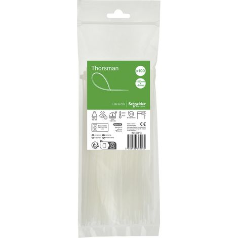 Kabelbinder Schneider Electric thorsman Polyamid selbstsichernd 200x3,6 mm (1/5)
