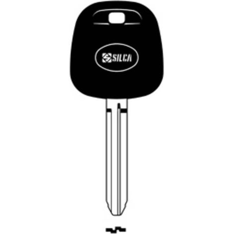 2 x SILCA TOY43TE CHIAVE TRANSPONDER VUOTA OTTONE