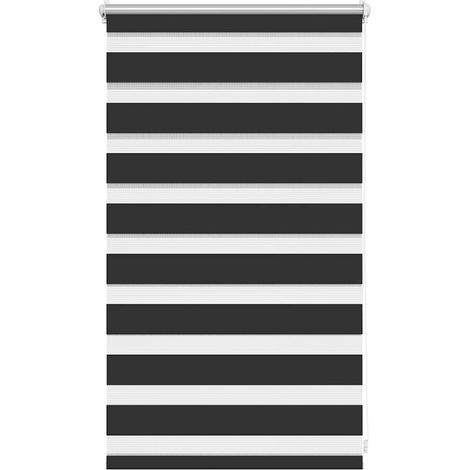 Store enrouleur tamisant 50 x 100 cm noir CFW4360262 (1/5)