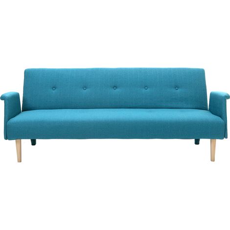 Sofá diseño convertible azul OSCAR (1/5)