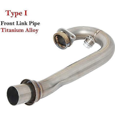 Sistema De Escape Para Motocicleta, Silenciador De Enlace Medio Delantero De Aleacin De Titanio Modificado Para Duke Ktm 125, 250, 390, Rc390, Rc250,( Type I) (1/5)