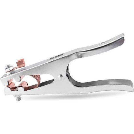 Pince de masse, pince soudure, 1 Pince de terre de soudage, Fait de fer + laiton, solide et durable, matériel de soudage professionnel, pour la plupart des machines à souder (500A) (1/5)