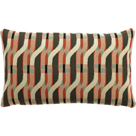 Coussin d'Extérieur Déperlant en Polypropylène Tissage Jacquard 30 x 50 cm - PANGIVO