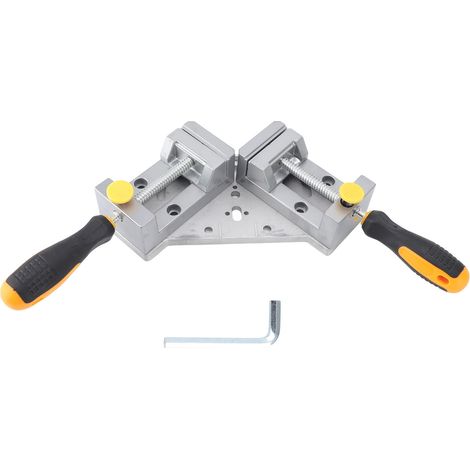 [JAMAIS UTILISÉ]Serre-joint d'angle à double poignée pour bois, angle droit 90°, dégagement rapide, détachable, en alliage d'aluminium moulé sous pression. (1/5)