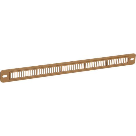 Nicoll – Grille aération VMC plate mortaise 250x12 mm – Longueur 293 mm – Pour extérieur – Entraxe 278 mm – Pose menuiserie (1/2)