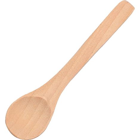 Cuillère En Bois - Cuillère À Soupe Mini - Pour Café Thé Huile Sucre Confiture - Sans Peinture - 13 cm - Lot De 6 (1/5)