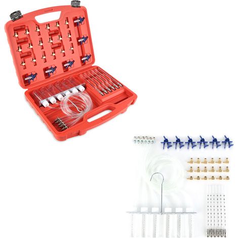 Testeur d'Etancheite Kit Diagnostique Testeur Injecteur Carburant Diesel Common Rail 24 Adaptateurs (1/5)