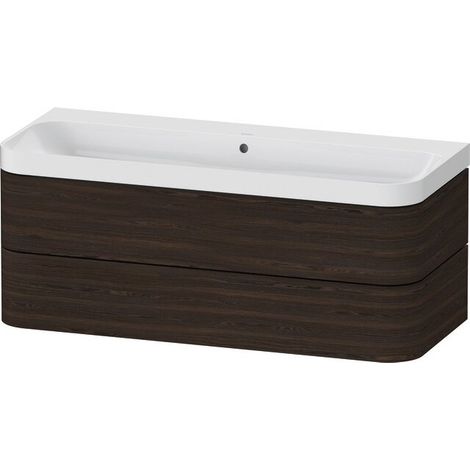 DURAVIT HP4349N69690000 WTU avec Happy D.2 Plus, 2 tiroirs, sans acc. de fixation mural