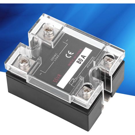 Régulateur de tension à semi-conducteurs monophasé SSVR 470-560KΩ Charge 220VAC Alimentations électriques (BERM-R 80A) (1/5)