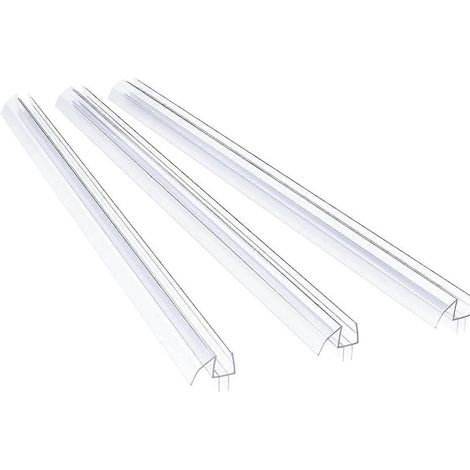 Joint d'étanchéité pour porte de douche en verre sans cadre de 3/8 pouce d'épaisseur (1/5)