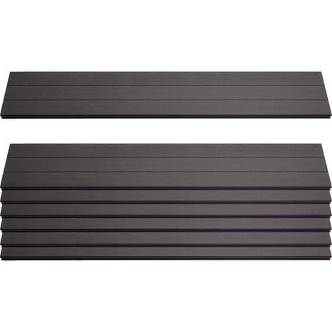 [NEUWERTIG] 7er Set Latten für WPC-Sichtschutz Savoie, Bretter Windschutz, ca. 1qm, MVG-zertifiziert 90cm, anthrazit