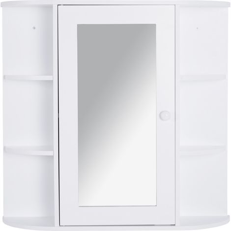 Armoire à glace murale STEFFY blanc (1/5)
