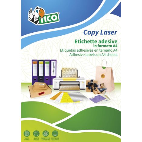 Tico SL4-3627 Etichette Satinate, 36 x 27, Argento, 100 Pezzi (1/5)