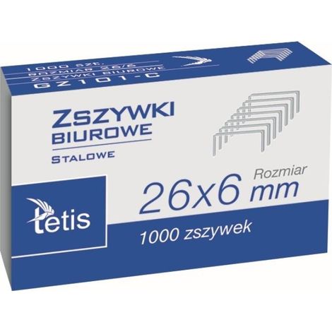 Büroklammern 26/6 1000 Stück GZ101-C