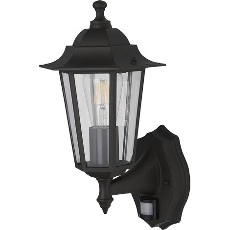Applique Rustico-Country Alex Acciaio Nero Vetro Trasparente 1 Luce E27 (1/3)
