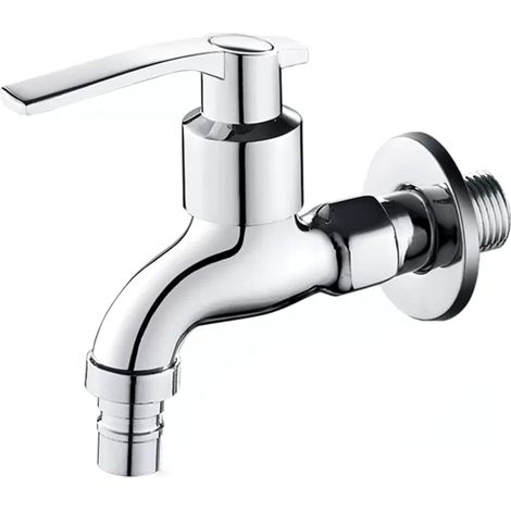 Robinet Exterieur Jardin Allongé en Acier Inoxydable, Robinet Exterieur avec Double Noyau de Valve, Robinet Jardin Résistant au Gel, pour Salle de Bain, Cour(11cm/4.3in) (1/5)