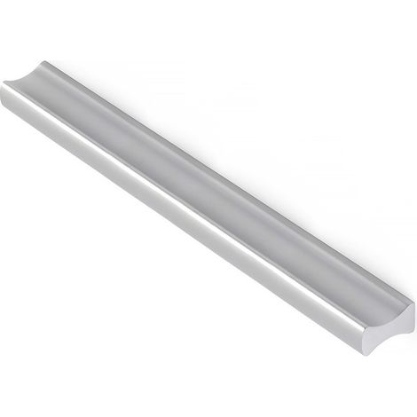 Tirador de mueble tipo asa, modelo 2279, de aluminio con acabado anodizado mate, 128 mm, blíster 4 uds