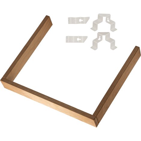 HUUM Core Wall Mini Combi Safety Railing Schutzgeländer inkl. Halter in Weiß (1/3)