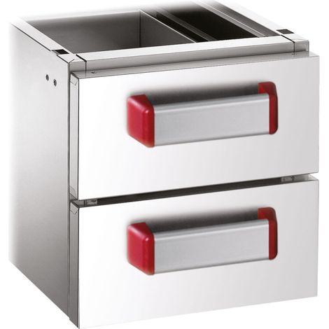 Ensemble 2 tiroirs GN 1/1 h.100 mm - Diamond
