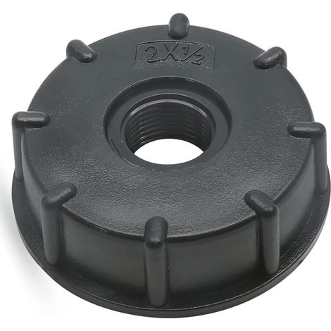 Adaptateur de valise IBC, adaptateur de tonneau, filetage grossier 60mm, sortie en pouces NPT 1/2" (1/5)