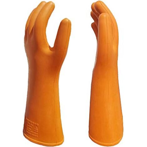Gants isolation haute tension 20kV – Jaunes – Protection électrique sécurisée – Travaux dangereux