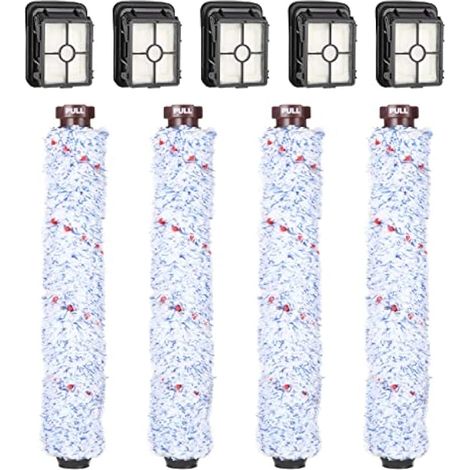 Accessoires pour rouleau brosse Bissell Crosswave, filtre de rechange pour aspirateur Bissell Crosswave, rouleau brosse compatible, 4 rouleaux multi-surfaces, 5 filtres (1/4)