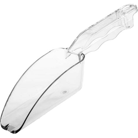 1 Pelle à glace, polycarbonate transparent, bord biseauté, fond plat, pour aliments animaux et café (1/5)