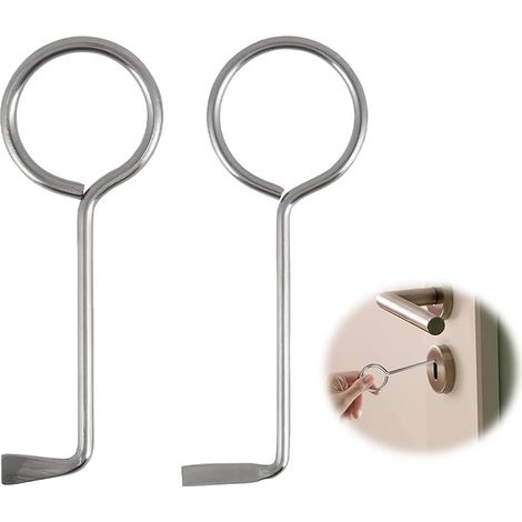 2 Pièces Clé Universelle, Acier Inoxydable, Outil Ouverture Porte, Serrure Chambre, Pour Gestionnaire