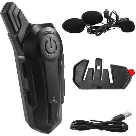 Intercom Bluetooth universel pour casque de moto, étanche, avec fonction de réduction du bruit CNC B (1/4)