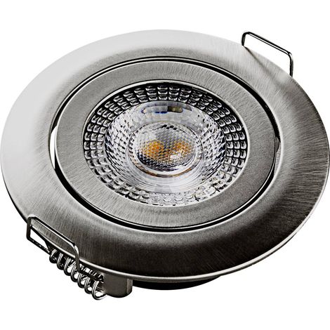 Heitronic 500666 DL7202 Luminaire à LED encastrable LED LED intégrée 5 W argent (1/5)