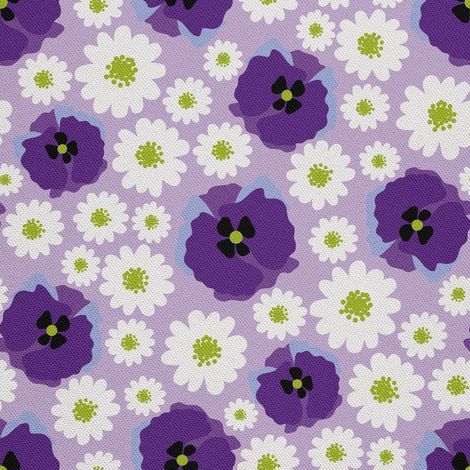 Tela decorativa para exteriores Oxford - motivo de margaritas y amapolas I DX475 (1/5)