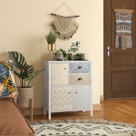 mobile cassettiera contenitore shabby chic bianco HAVRYA (1/5)