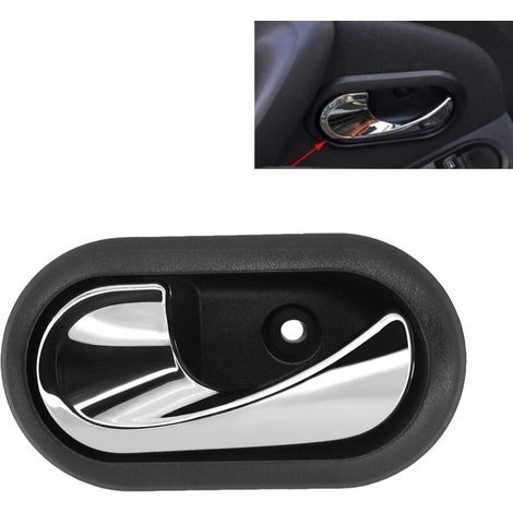 Poignée De Porte Intérieure - Gauche - Noir Argent - Pour Porte Avant Gauche - 1 Pièce (1/4)