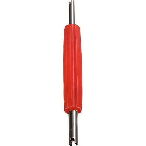 Extractor de válvulas de doble cabeza, 6 piezas – Juego de destornilladores para reparación de neumáticos (1/5)