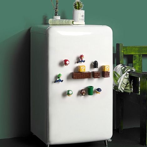 Ensemble d'aimants décoratifs 3D pour réfrigérateur, antidérapants, à motifs de dessins animés, pour la cuisine, les placards et les tableaux blancs.