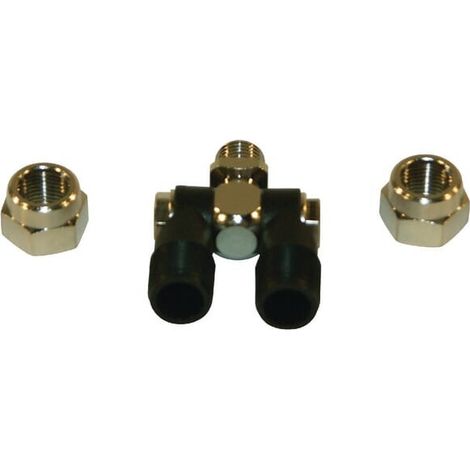 Portaboquillas 1/4" + 3/8" tuerca ARAG 004760 (1/3)