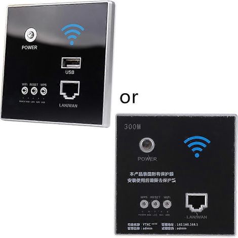 300 Mbit/s Wandmontierter WLAN-Verstärker 220 V, intelligenter Repeater im Stecker integriert, drahtloser Extender für Router, Heimnetzwerkerweiterung.