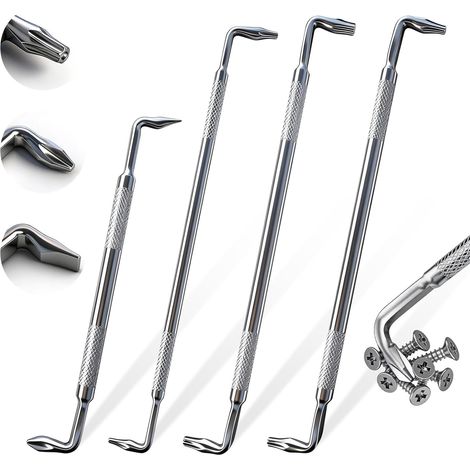 Tournevis Coudés Décalés Type Z Double Tête Magnétique Fente Torx d'Angle Phillips Tournevis Cruciforme 90 Degrés 4 Pezzi (1/5)