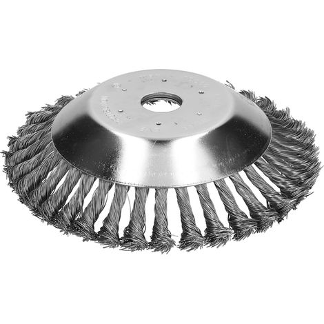 Tête de coupe-bordures à roue en fil d'acier de rechange pour le nettoyage de l'herbe du jardin et de la ferme, élimination de la rouille, 15 cm/6 po (1/5)