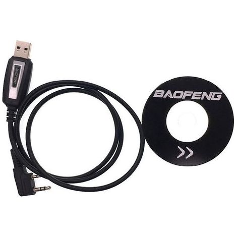 Wasserdichtes USB-Programmierkabel und Treiber-CD für Baofeng UV5R/888S Funkgerät (1/4)