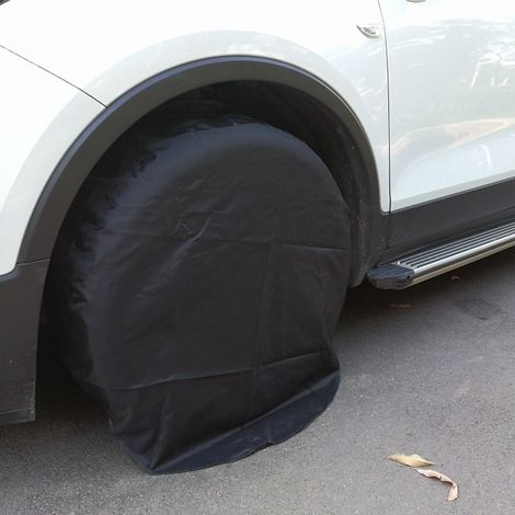 Lot de 4 housses de pneu imperméables pour roue de secours, caravane, camping-car, protection antirouille (1/2)