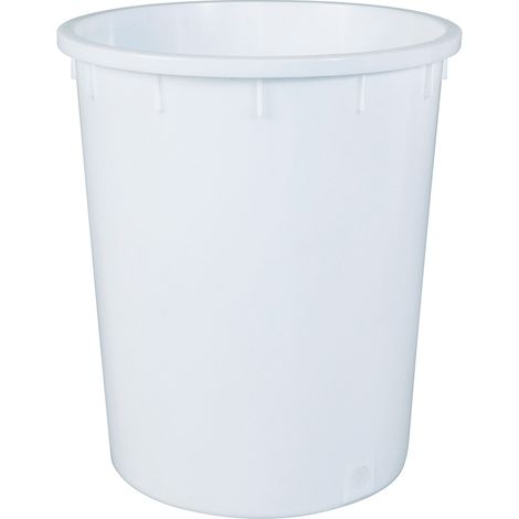 BRB Rundtonne für Gewerbe & Industrie – hygienisch, stabil, stapelbar, vielseitig (weiß, 150 Liter)