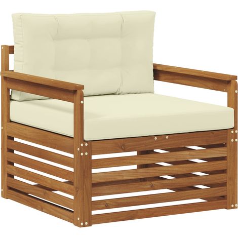 Maison Exclusive - Outdoor-Sofa Massives Akazienholz und Polyeste
