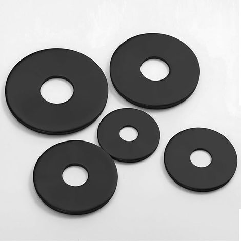 25 Pièces Rondelles Metal Noir M5 X 25mm épaisseur 1,5mm Rondelle Inox DIN 125 Rondelle De Blocage Rondelles Plates en Acier Inoxydable A2 V2A Pour Vis Et Boulons Filetés (1/5)
